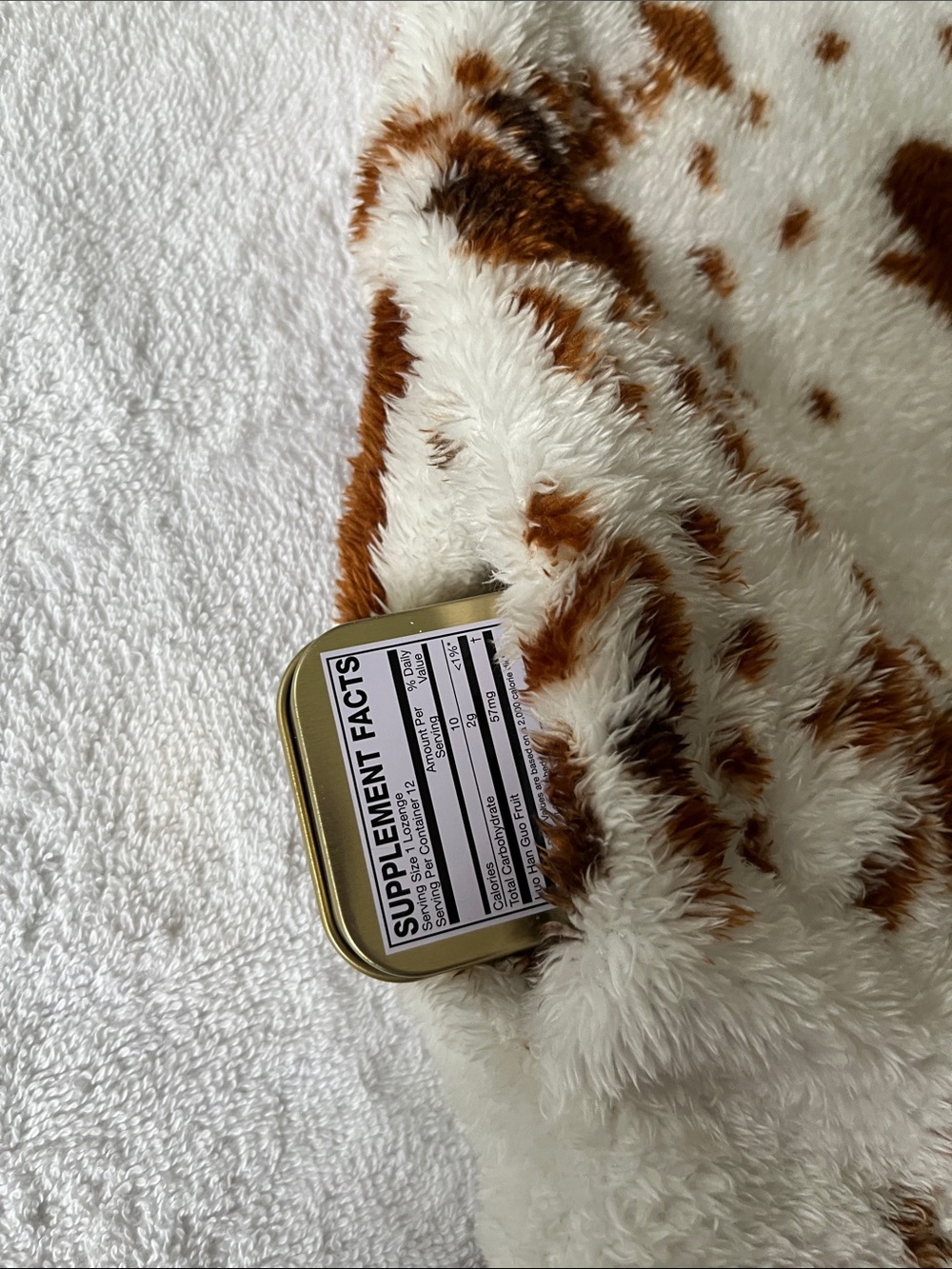 Faux Fur Cow-Print Jacket - White & Brown Cozy Outerwear - Picture 9 of 9